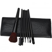 7 PCS Cosmetic Makeup Tool Powder Blush Eyelash Brow Concealer Lip Brush Kit Set