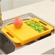 Multipurpose Cut Wash Cutting Board Chopping Block with Basket