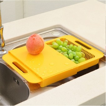 Multipurpose Cut Wash Cutting Board Chopping Block with Basket